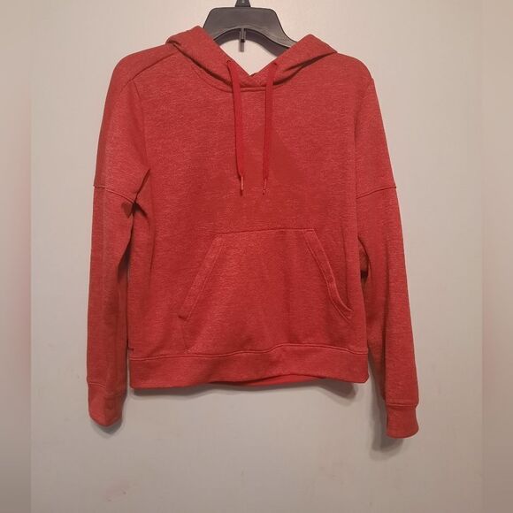 ADIDAS Red Heathered Pull Over Sweatshirt Hoodie - Picture 2 of 8
